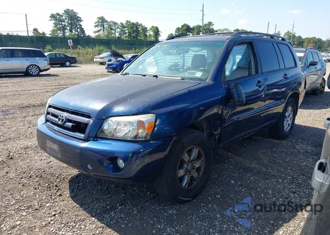 2005 Toyota Highlander V6 из США, поврежденный, VIN JTEEP21A050110621